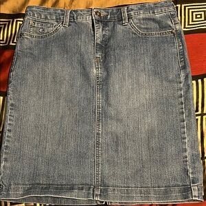 Classic Blue Denim Skirt
